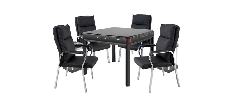black mahjong table