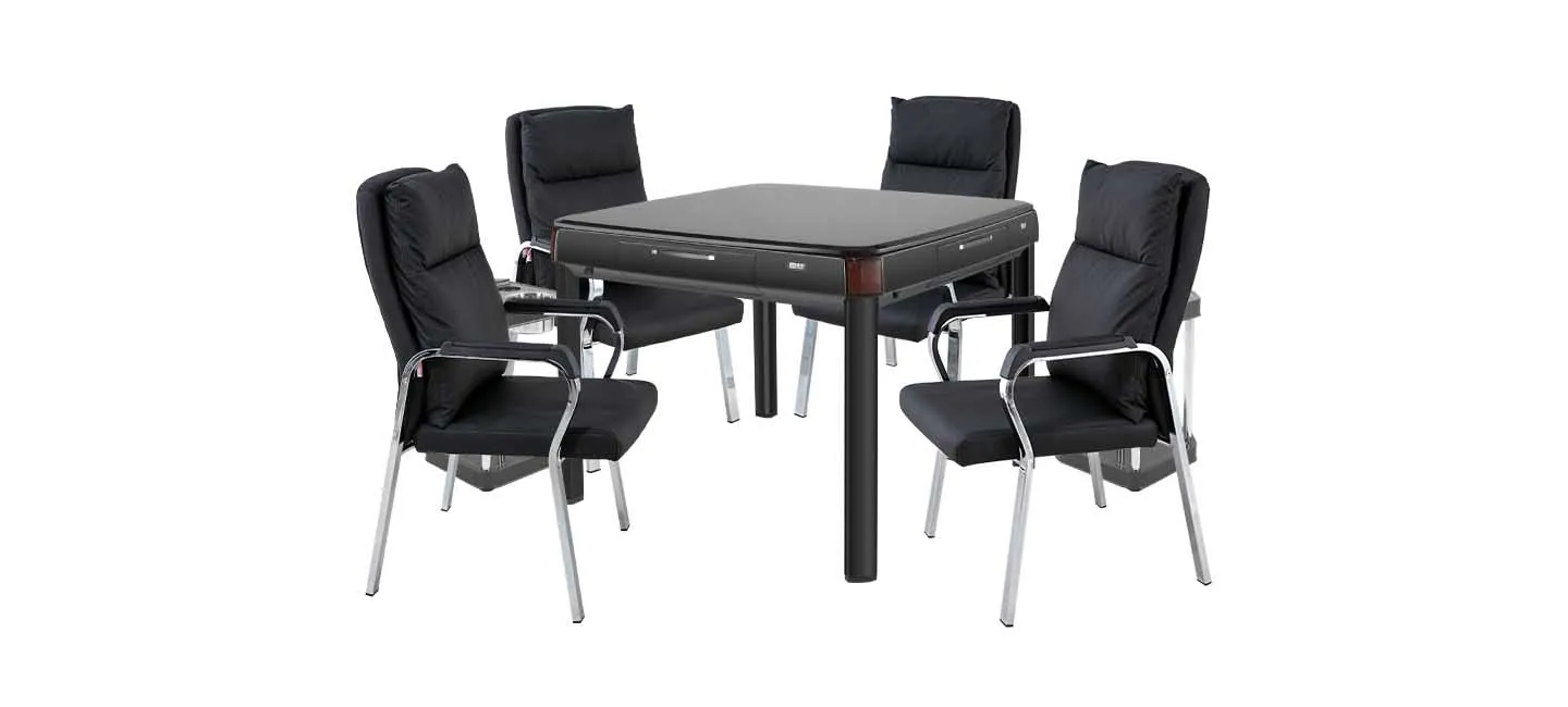 black mahjong table